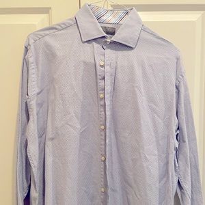 Thomas Dean Dress Shirt Botton Down Large